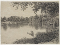 KT 2311
<br/>
Een buiten aan een vijver (Een bocht in het Spaarne)
<br/>
<em>Roos, Sjoerd Hendrik de (1877-1962)</em>